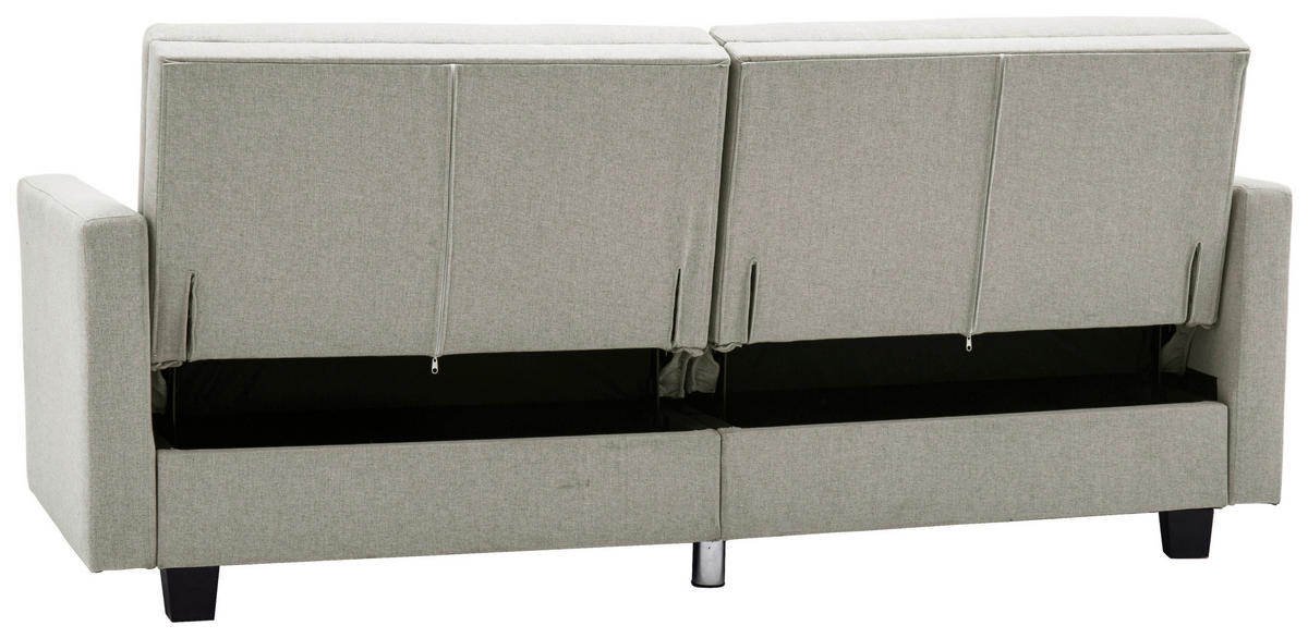 TROSJED NA RAZVLAČENJE tekstil  krem    - crna/krem, Basics, tekstil/plastika (192/76/85cm) - P & B