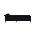 ECKSOFA in Chenille Anthrazit  280/205 cm  - Anthrazit/Schwarz, Design, Textil/Metall (280/205cm) - Xora