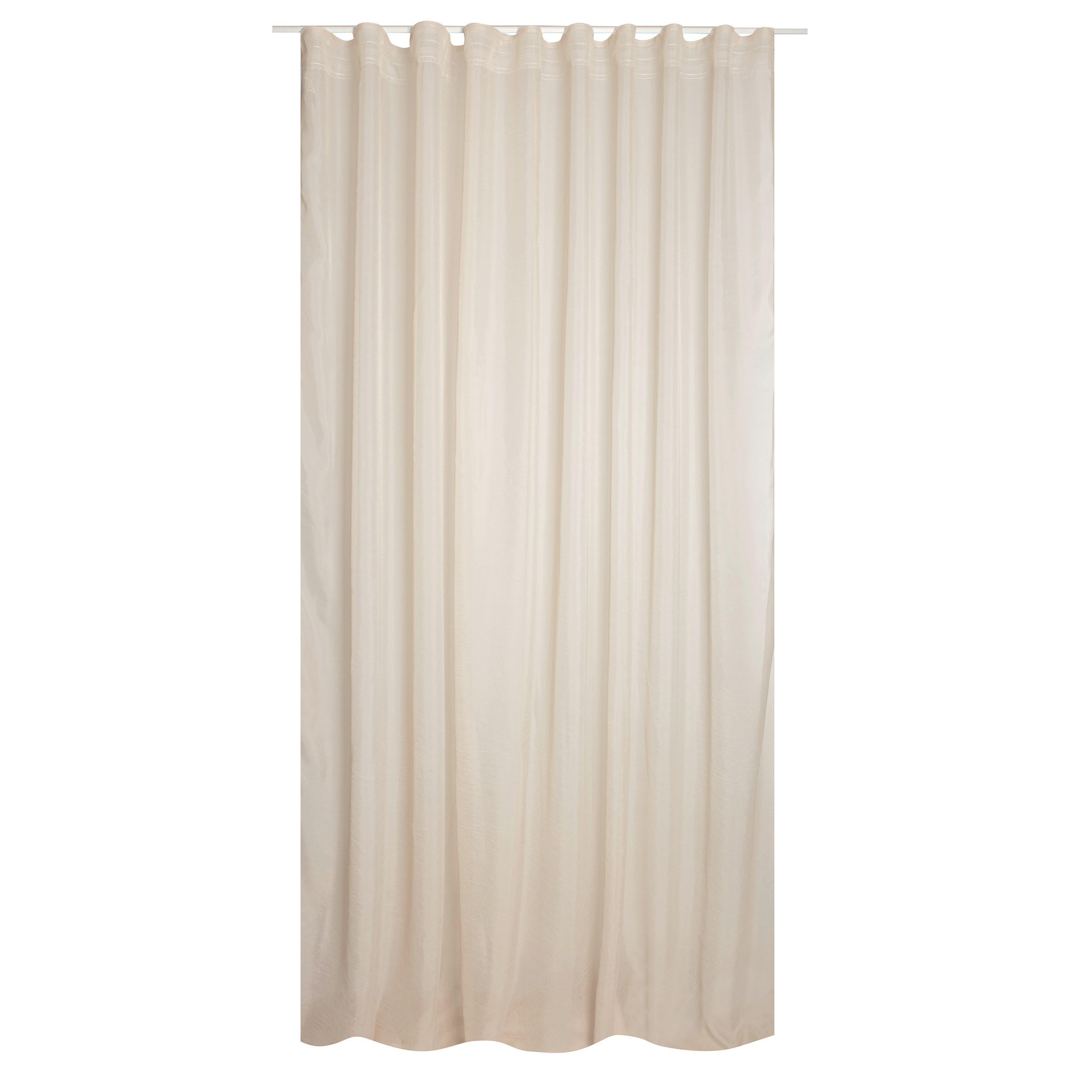 FERTIGVORHANG  transparent   280/280 cm  - Ecru, Basics, Textil (280/280cm)