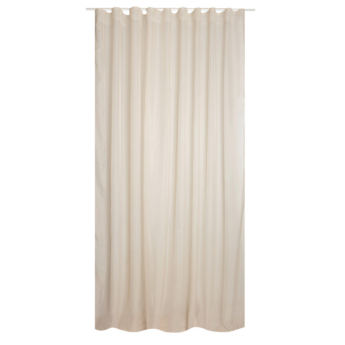 FERTIGVORHANG  transparent   280/280 cm  - Ecru, Basics, Textil (280/280cm)