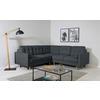ECKSOFA Noret Dunkelblau  - Beige/Buchefarben, Design, Holz/Textil (242/242cm) - MID.YOU