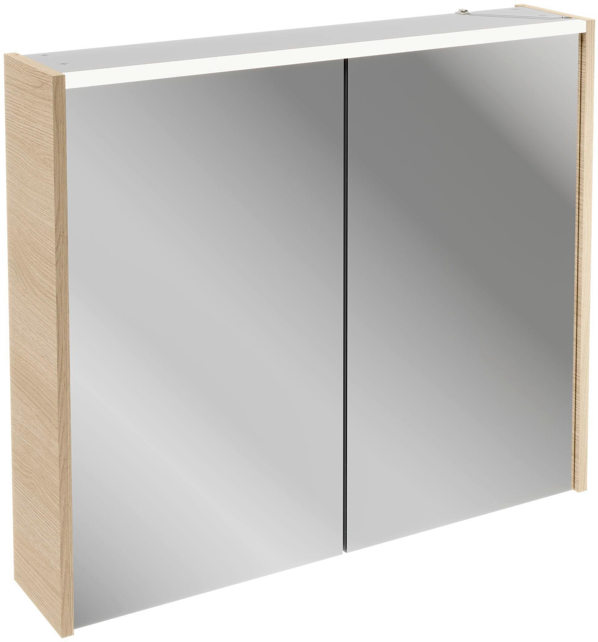 Voleo Spiegelschrank Lara Plan Silber 80x68.3x16 cm
