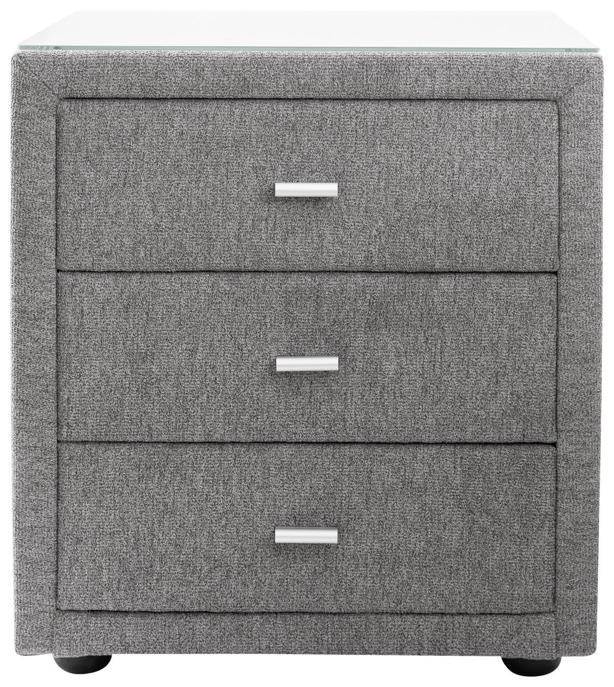 POLSTERBETT 160/200 cm  in Grau  - Weiss/Silberfarben, Konventionell, Holz/Textil (160/200cm) - Esposa