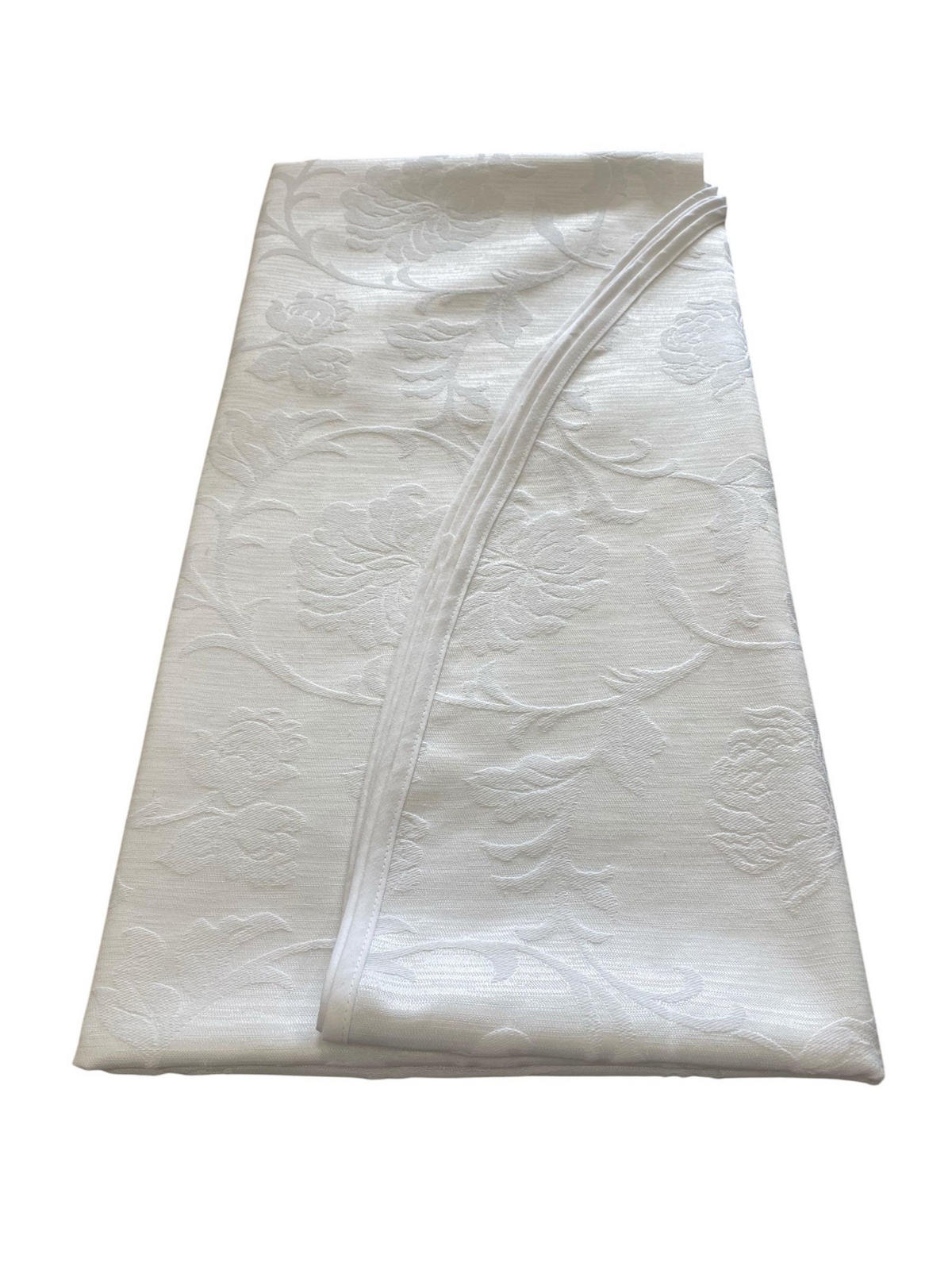 STOLNJAK  160 cm  LEANDRA  - bela, Osnovno, tekstil (160cm) - Novel