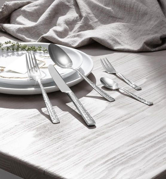 SET PRIBORA ZA JELO 60-dijelni Croco - boje oplemenjenog čelika, Basics, metal - Justinus