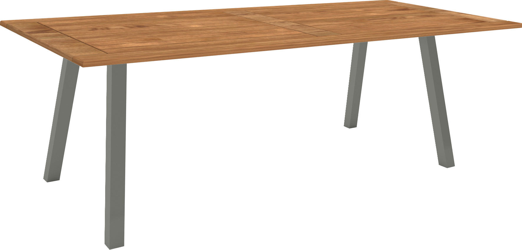 GARTENTISCH 220/100/75 cm  - Graphitfarben/Teakfarben, MODERN, Holz/Metall (220/100/75cm) - Stern