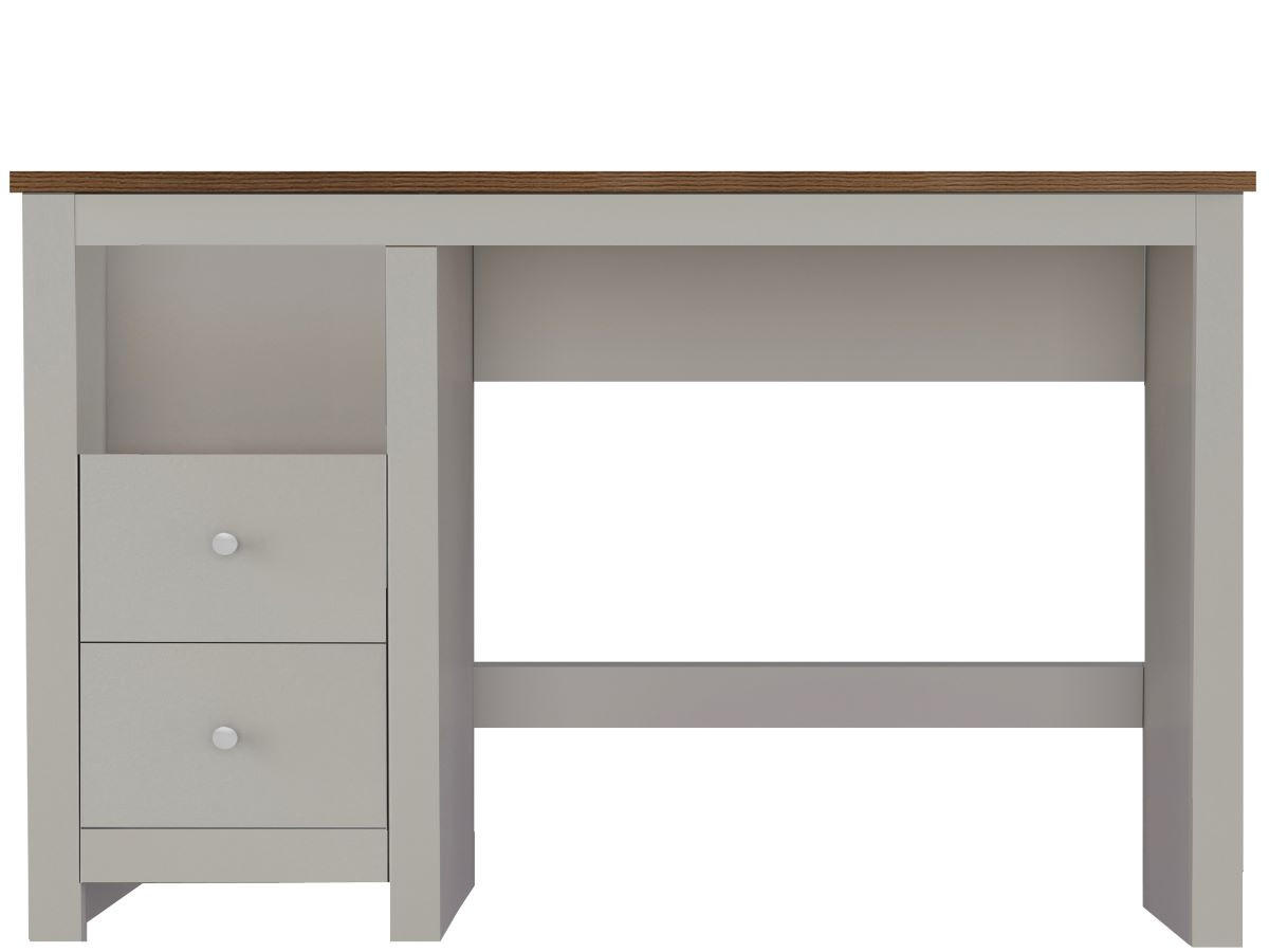 SCHREIBTISCH 120/76/50 cm  in Creme, Naturfarben  - Silberfarben/Creme, Design, Holzwerkstoff/Metall (120/76/50cm) - MID.YOU