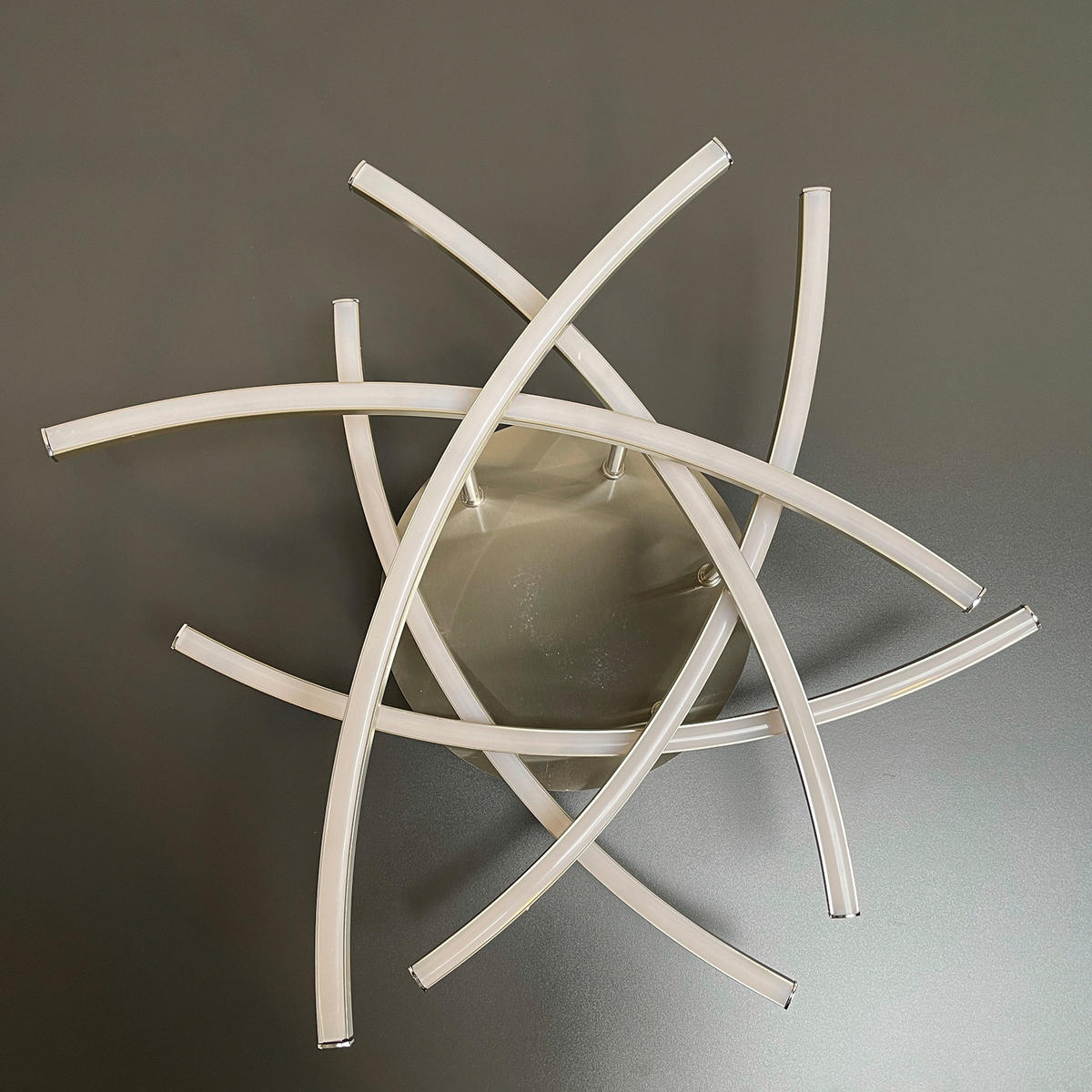 LED-TAKLAMPA CROSS TW 50 cm  - nickelfärgad, Design, metall (50cm) - Fischer & Honsel