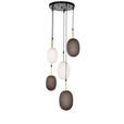 HÄNGELEUCHTE 350/150 cm  - Schwarz/Braun, Trend, Glas/Metall (350/150cm) - Novel