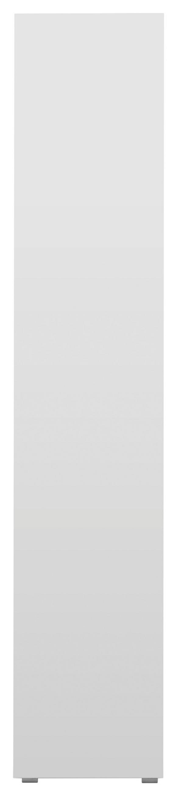 REGALELEMENT Weiß  - Silberfarben/Weiß, Basics, Holzwerkstoff/Kunststoff (85/191/37cm) - MID.YOU