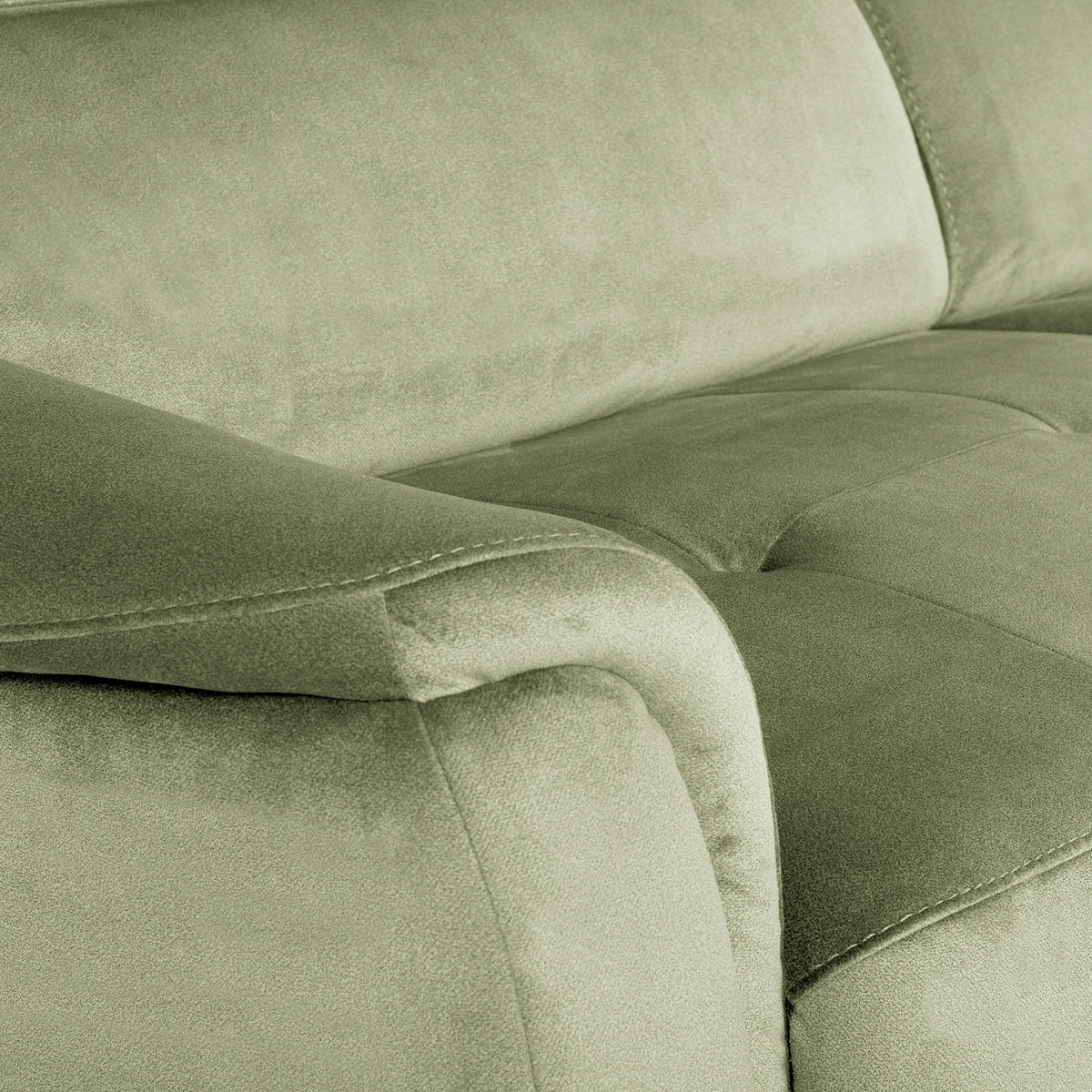 SCHLAFSOFA Samt Hellgrün  - Chromfarben/Hellgrün, Design, Textil/Metall (203/77-98/103cm) - MID.YOU