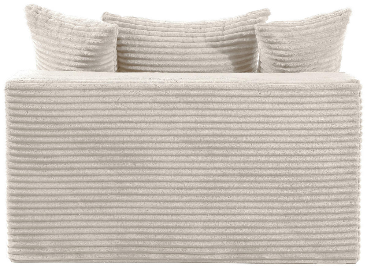 BIGSOFA in Cord Beige  - Beige, Design, Textil (125/63/170cm) - P & B