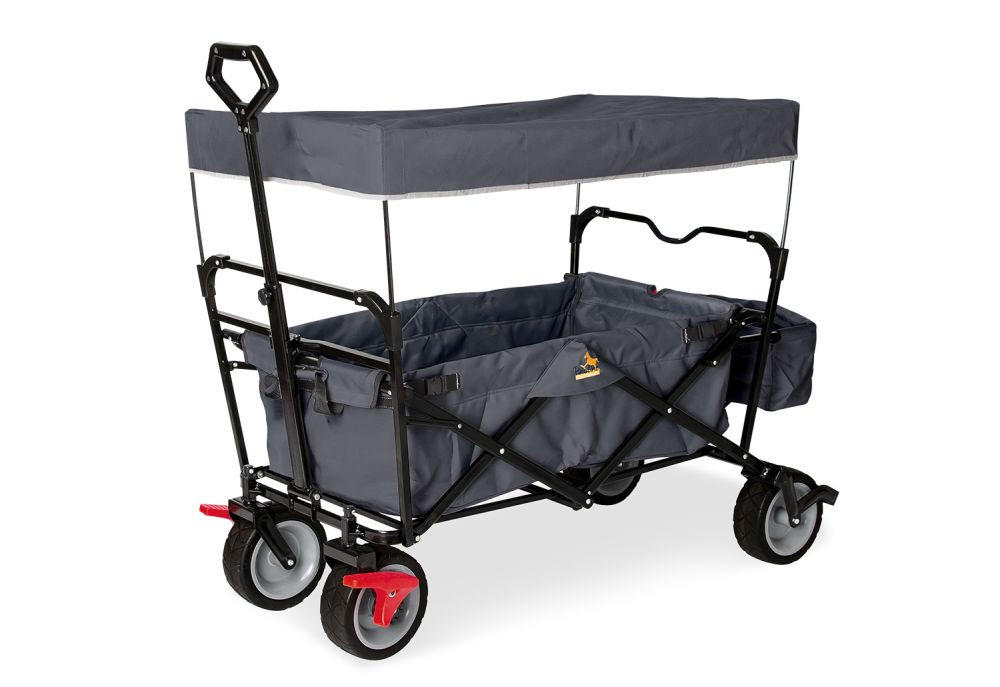 BOLLERWAGEN  Paxi   - Anthrazit, Basics, Textil/Metall (124/59/67cm) - Pinolino