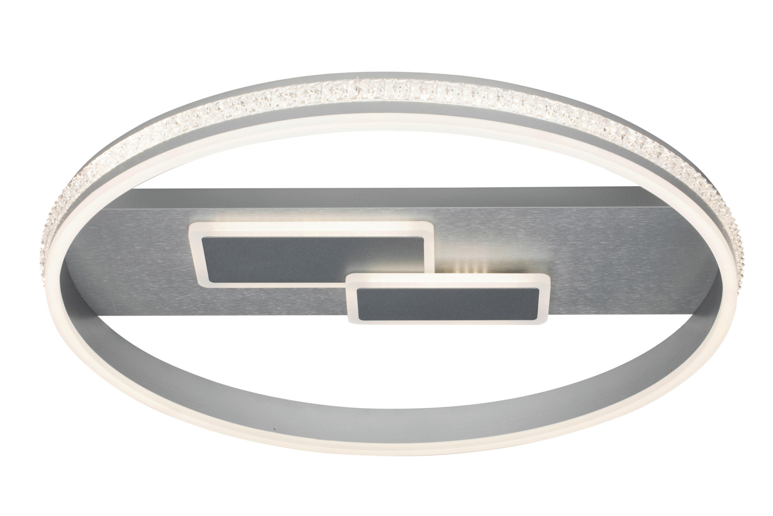 LED-DECKENLEUCHTE 60/8,6 cm   - Grau, LIFESTYLE, Metall (60/8,6cm) - Ambiente