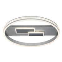 LED PLAFONJERA  - siva, Lajfstajl, metal (60/8,6cm) - Ambiente