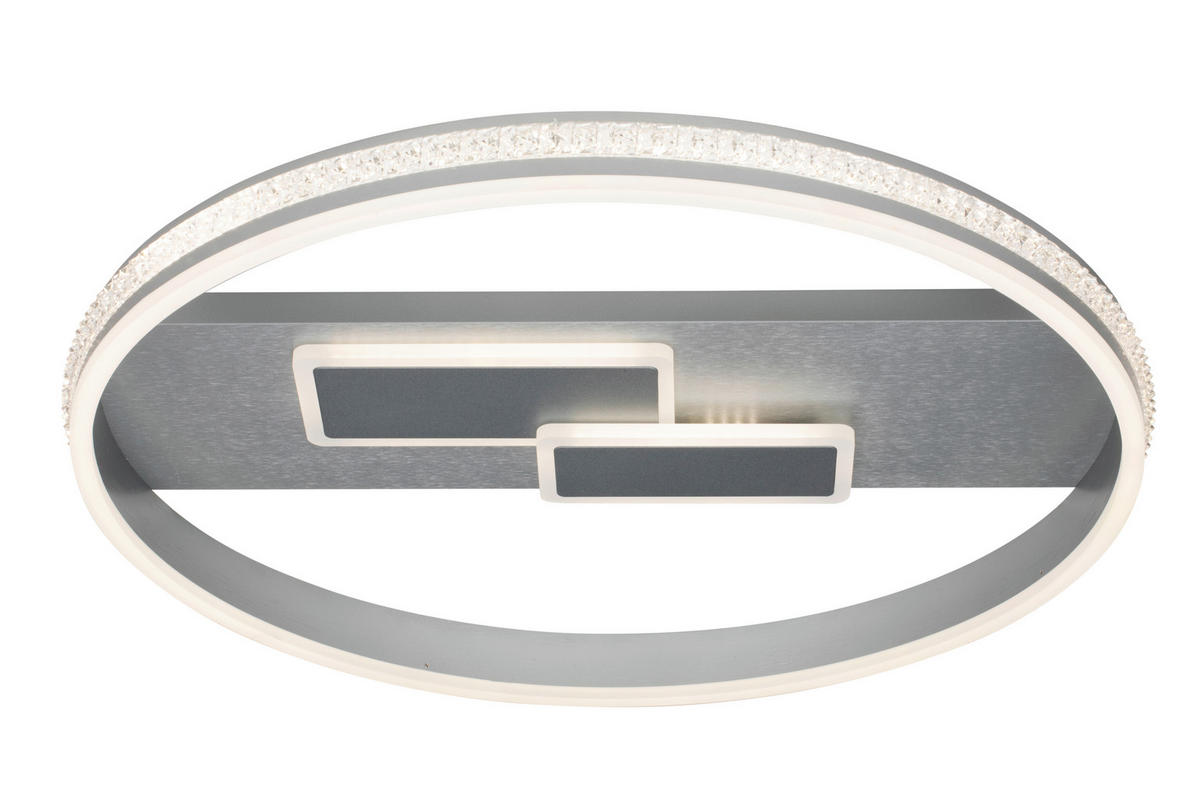 LED PLAFONJERA  - siva, Lajfstajl, metal (60/8,6cm) - Ambiente