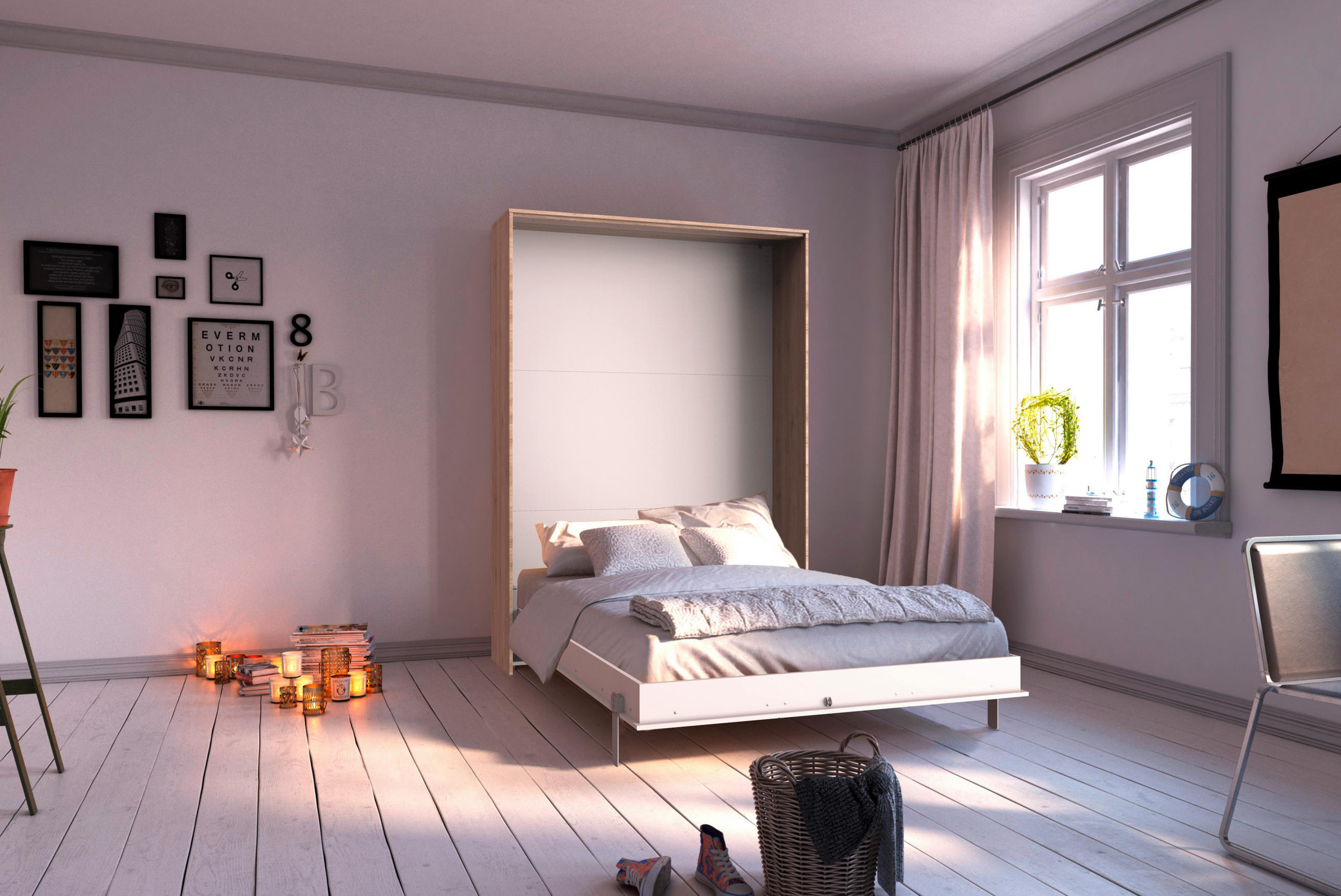 MID.YOU SKLÁPĚCÍ POSTEL (SKŘÍŇ) 120/200 cm