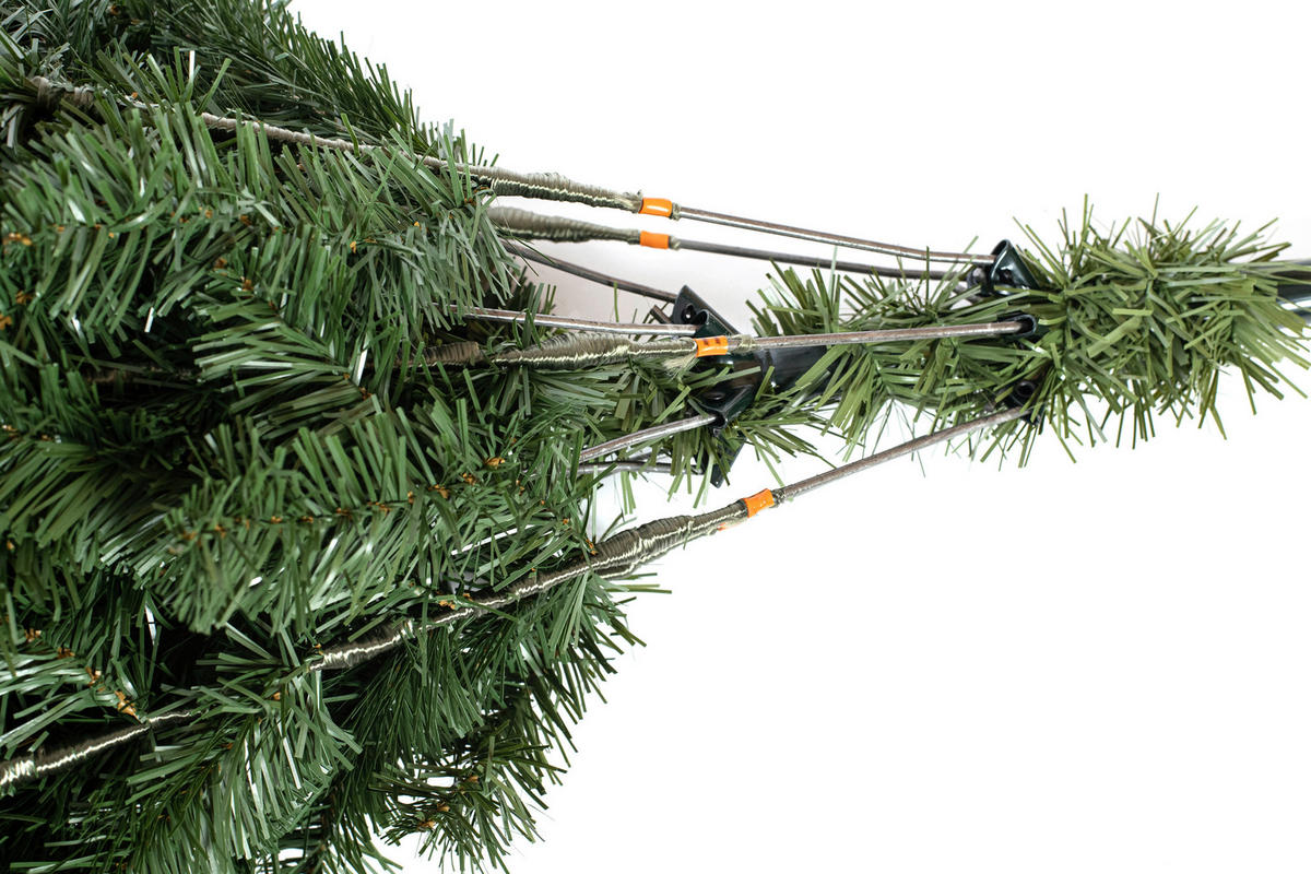 WEIHNACHTSBAUM 210 cm  - Waldgrün, Basics, Kunststoff/Metall (124/210cm)