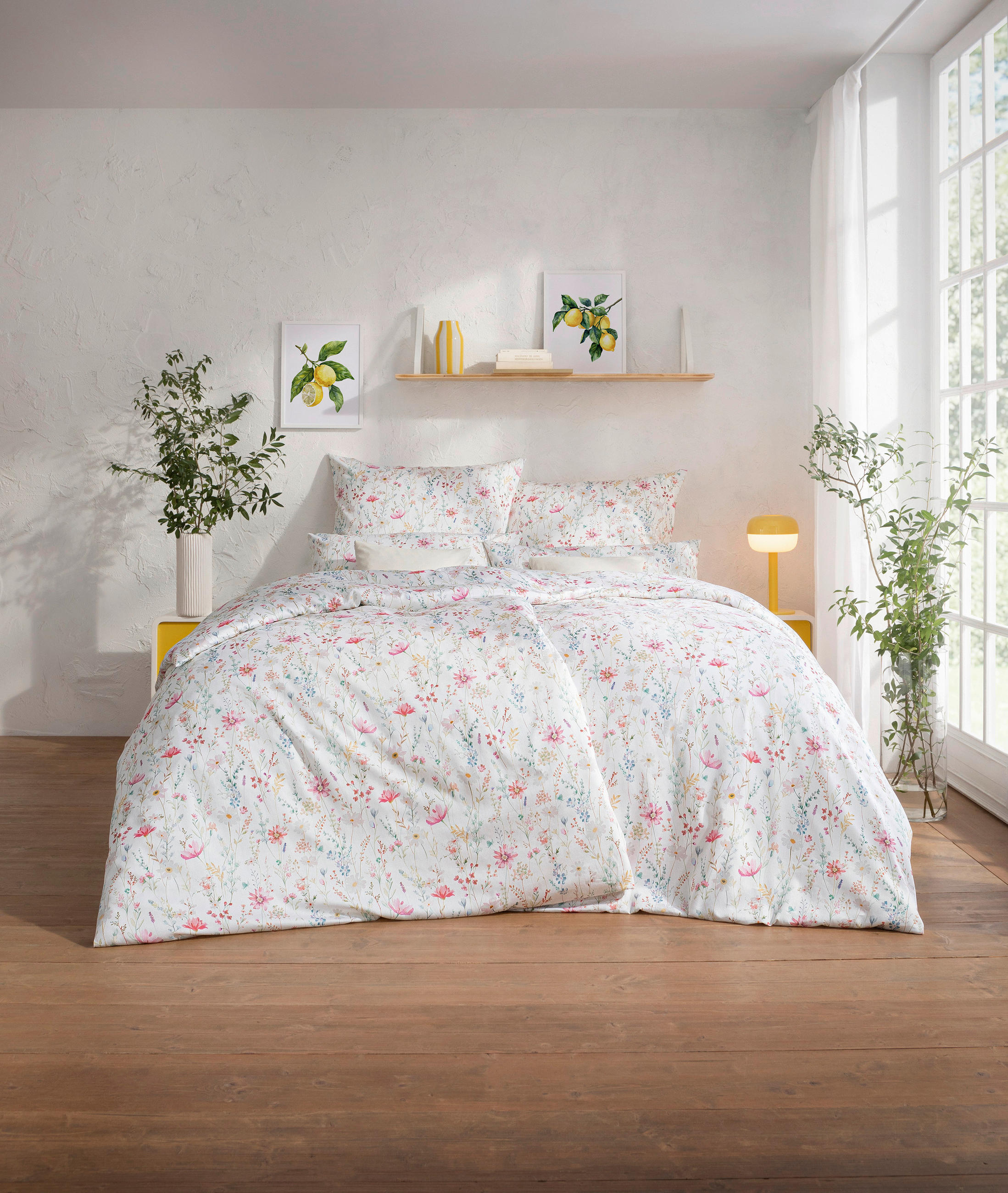 BETTWÄSCHE Atelier Makosatin 135/200 cm  - Pink, Design, Textil (135/200cm) - Estella