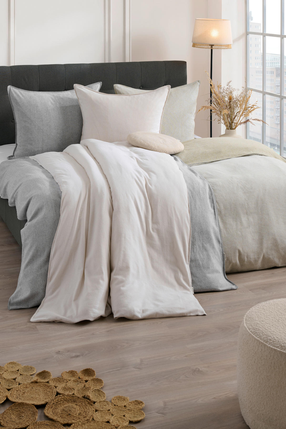 BETTWÄSCHE 2-teilig OLIF Flanell 140/200 cm  - Beige, Basics, Textil (140/200cm) - Marc O'Polo