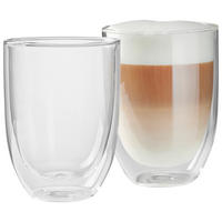 SET LATTE MACCHIATO - străveziu, Design, sticlă (450ml) - Novel