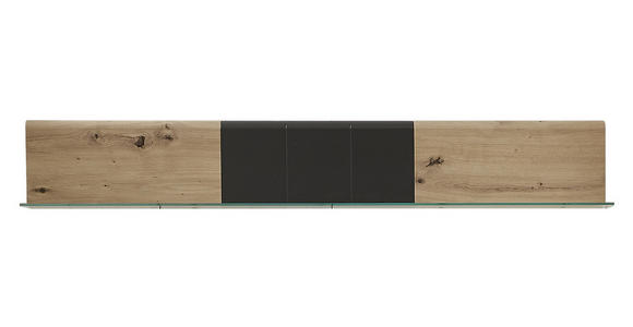 WANDBOARD in 135/20/16 cm Graphitfarben, Eichefarben  - Eichefarben/Graphitfarben, KONVENTIONELL, Holzwerkstoff (135/20/16cm) - Xora