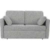 SCHLAFSOFA  in Mikrovelours Naturfarben  - Schwarz/Naturfarben, KONVENTIONELL, Kunststoff/Textil (176/88/91cm) - Sedda