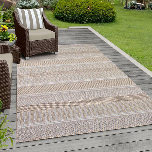 PREPROGA ZA ZUNANJO UPORABO  Melissa     160/230 cm    tkano  bež  - bež, Konvencionalno, tekstil (160/230cm)