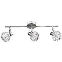 SPOTLIGHT Collar 45/8.5/17 cm   - kromfärg/transparent, Klassisk, metall/glas (45/8.5/17cm)