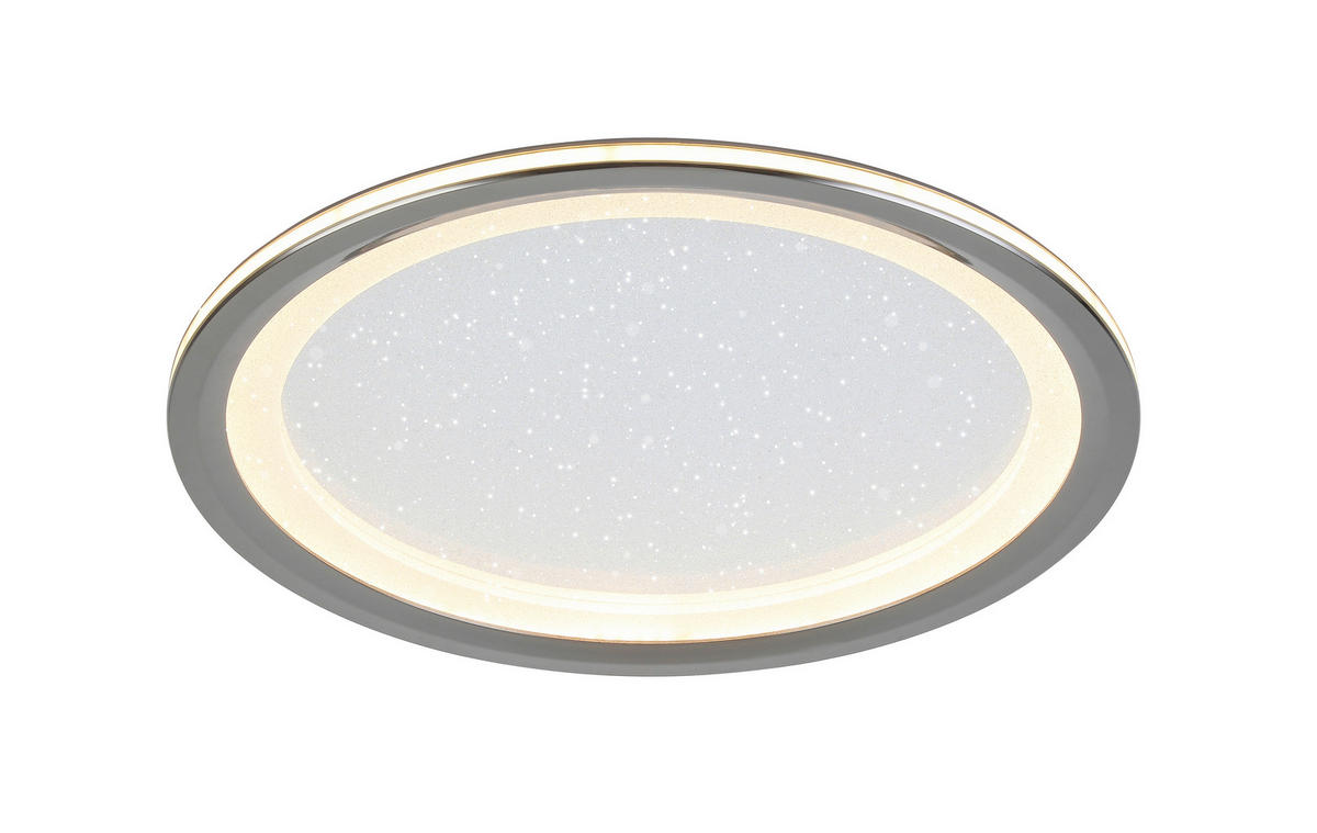 LED-DECKENLEUCHTE  40/6 cm    - Chromfarben/Schwarz, Trend, Kunststoff/Metall (40/6cm) - Novel