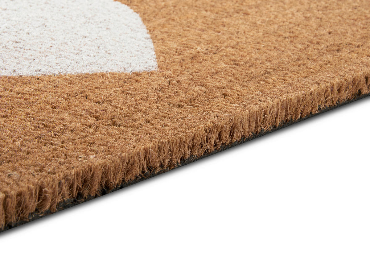 KOKOSMATTE  45/75 cm  Weiß, Hellbraun  - Hellbraun/Weiß, Basics, Naturmaterialien/Kunststoff (45/75cm)