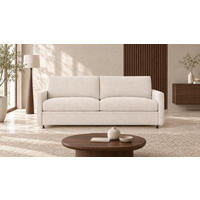 SCHLAFSOFA Harmony in Chenille Beige  - Beige/Schwarz, Design, Textil (176/80/95cm) - Livetastic
