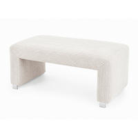 KLUPA  bež  drvo, tekstil, drvni materijal      - srebrne boje/bež, Moderno, drvni materijal/drvo (101/50/53cm) - Livetastic