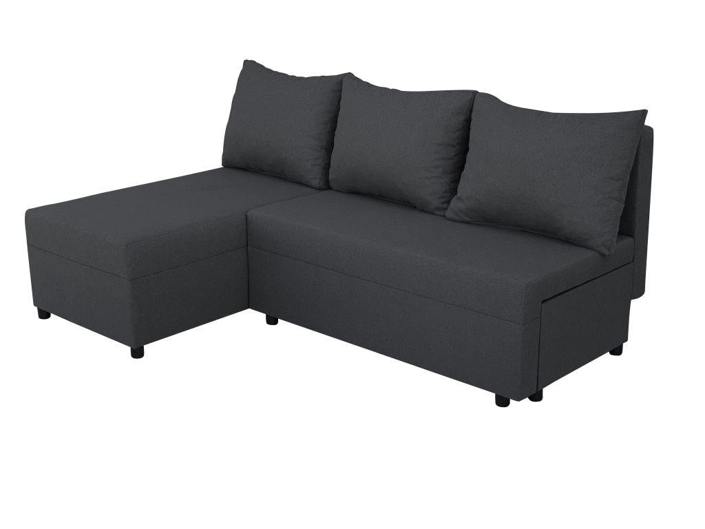 SJEDEĆA GARNITURA drvo, tekstil  tamno siva   - tamno siva, Moderno, drvo/tekstil (191/131cm) - Ti'me
