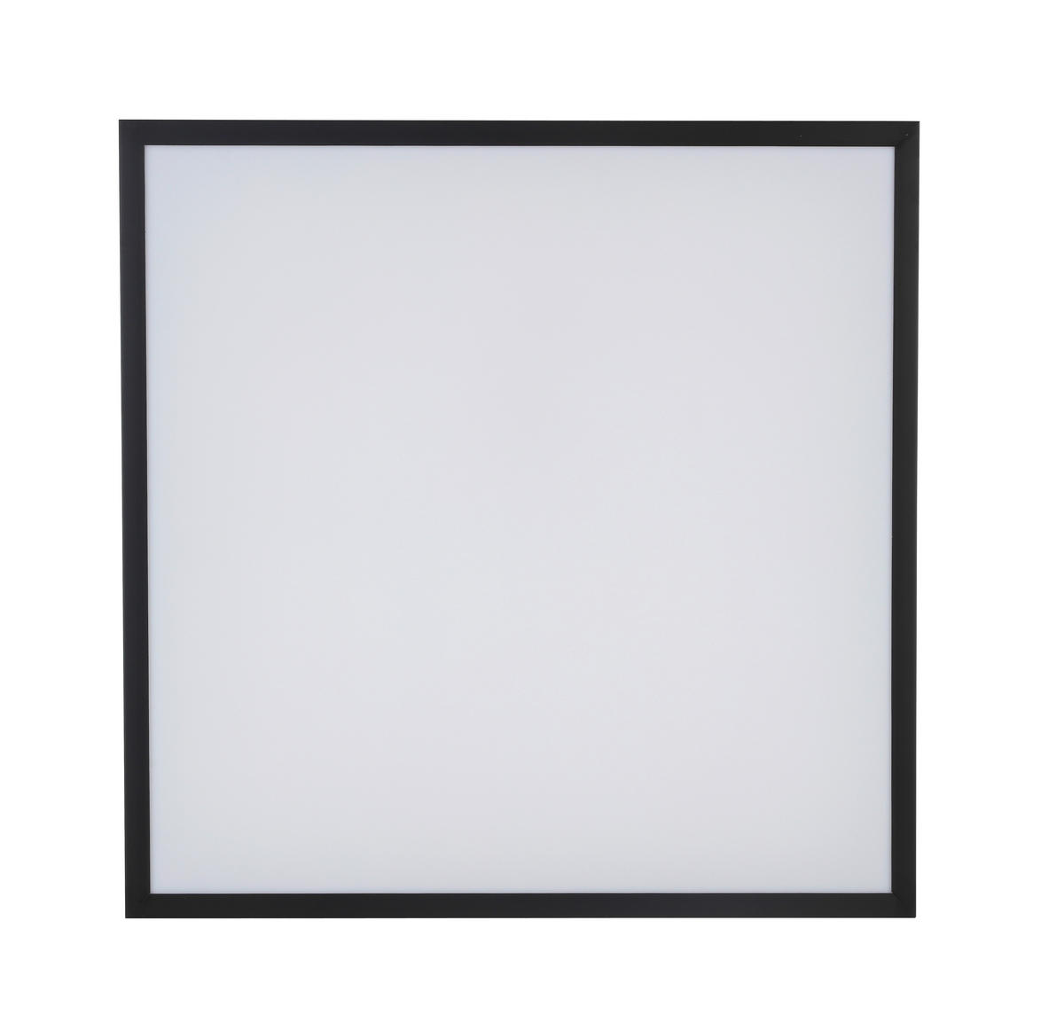 STROPNÉ LED SVIETIDLO, 45/45/7,5 cm - čierna/biela, Lifestyle, kov/plast (45/45/7,5cm) - Novel