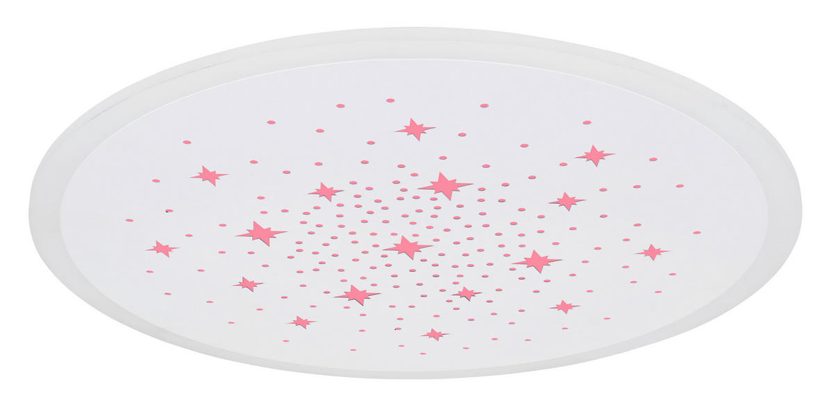 LED-DECKENLEUCHTE 38/5 cm   - Weiß, Design, Kunststoff/Metall (38/5cm) - Globo