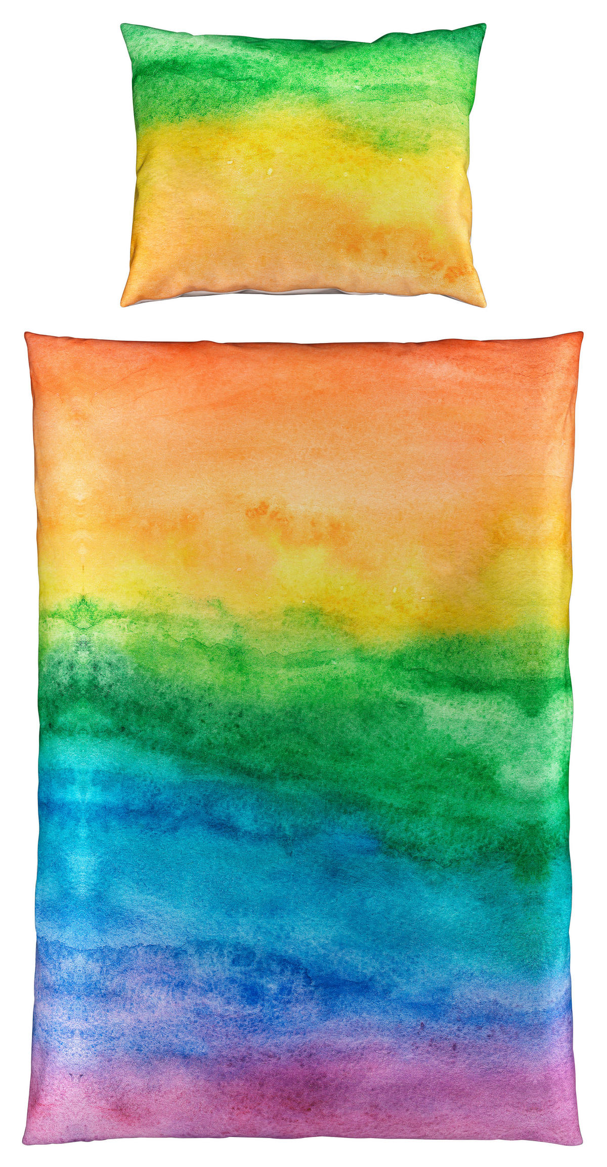 POSTELJINA SA DVA LICA RAINBOW 140/200 cm saten višebojna  - višebojna, Konvencionalno, tekstil (140/200cm) - Esposa