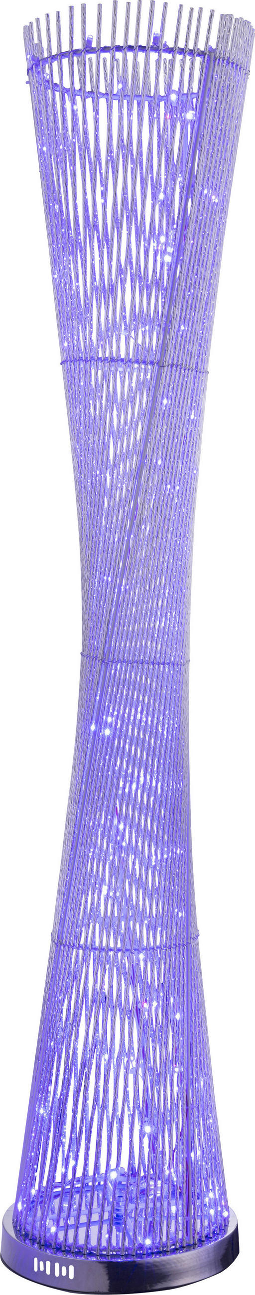 STOJEČA LED-SVETILKA  Anton /720 lm/// - srebrne barve, Design, kovina (28/143cm) - Globo
