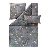 BETTWÄSCHESET 2-teilig Evelyn 160/210 cm  - Grau, Basics, Textil (160/210cm) - Estella