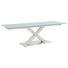 ESSTISCH in Metall, Glas 160(250)/90/77 cm - Edelstahlfarben/Grau, Design, Glas/Metall (160(250)/90/77cm) - Dieter Knoll ESSTISCH in Metall, Glas 160(250)/90/77 cm - Edelstahlfarben/Grau, Design, Glas/Metall (160(250)/90/77cm) - Dieter Knoll