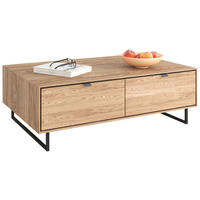 KONFERENČNÝ STOLÍK, farba duba, drevo, kompozitné drevo, 110,2/40/70 cm - farba duba/tmavosivá, Design, kov/drevo (110,2/40/70cm) - Livetastic