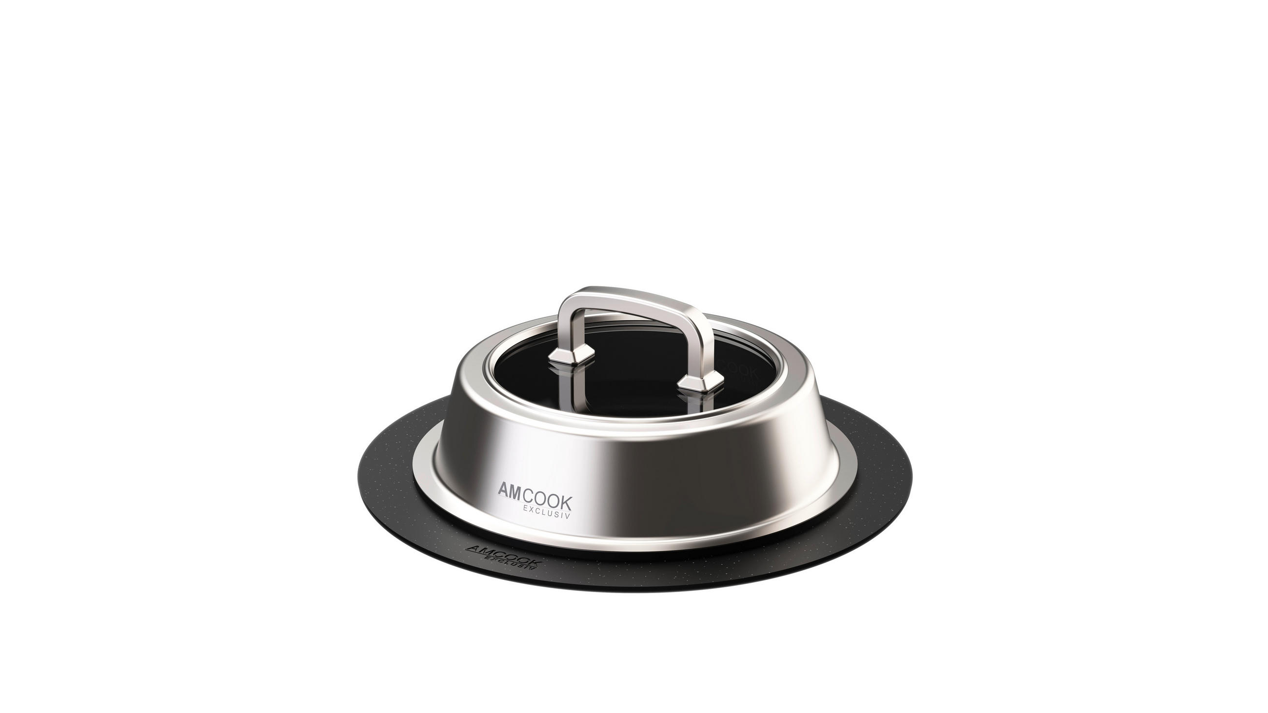 GRILLPLATTE - Edelstahlfarben/Schwarz, Basics, Metall (31,5/15/45,6cm) - Am Cook