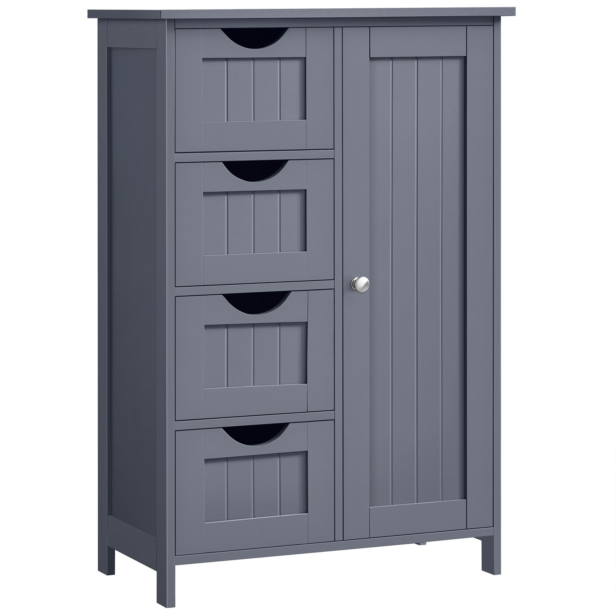 MIDISCHRANK 55/82/28.5 cm  - Grau, Trend, Holzwerkstoff (55/82/28.5cm) - MID.YOU