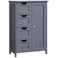 MIDISCHRANK 55/82/28.5 cm  - Grau, Trend, Holzwerkstoff (55/82/28.5cm) - MID.YOU