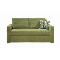 ZOFA S POSTELJNO FUNKCIJO,  zelena tekstil  - barve kroma/zelena, Design, kovina/tekstil (167/92/97cm) - Hom`in