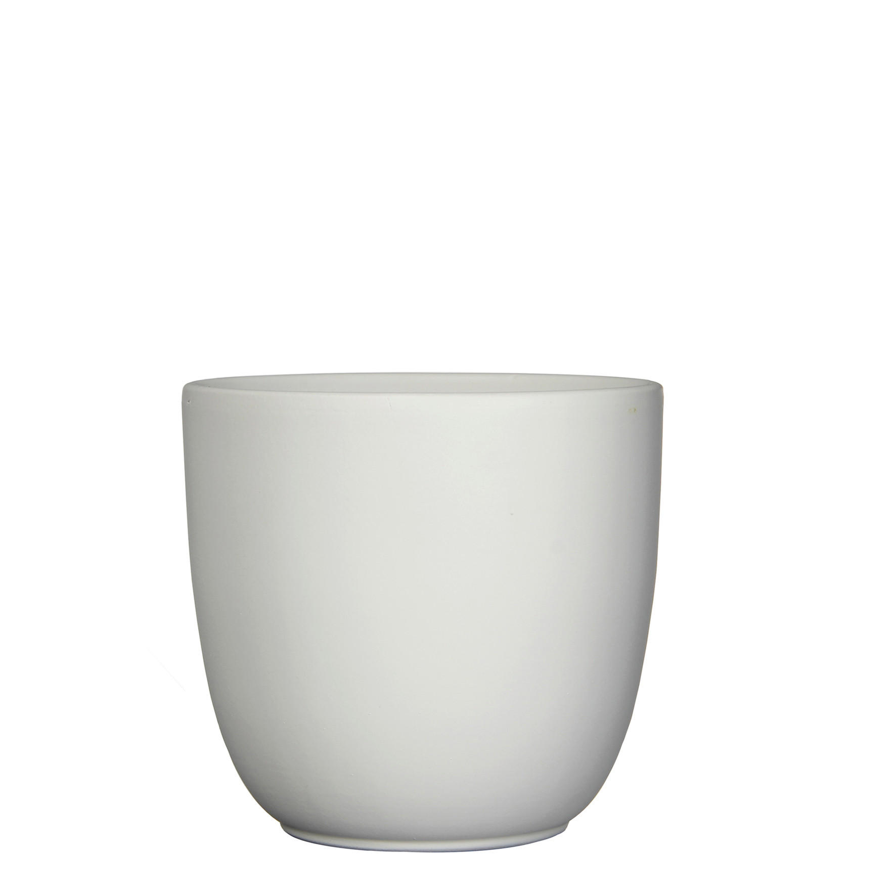 VIRÁGKASPÓ 28/25 cm  - fehér, Basics, kerámia (28/25cm)