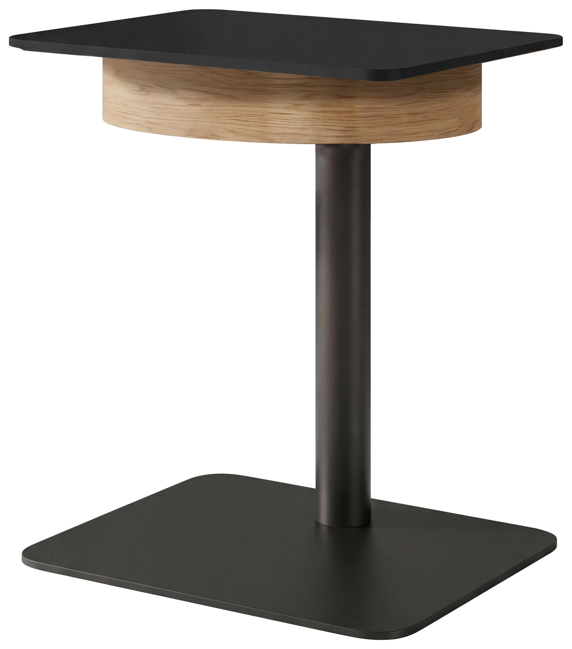hülsta Nachtschrank Anthrazit, 40x48-66x56 cm