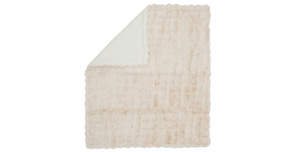 KUSCHELDECKE 140/160 cm - Creme, Trend, Textil (140/160cm) - Ambia Home
