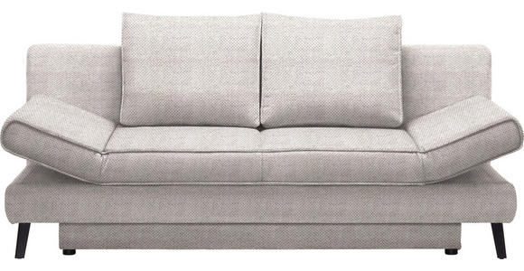 SCHLAFSOFA in Webstoff Naturfarben  - Schwarz/Naturfarben, Design, Textil/Metall (200/85/90cm) - Xora