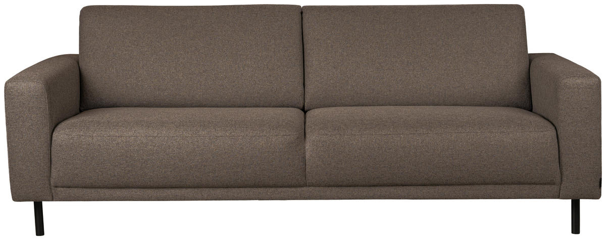 BÄDDSOFFA i rostfärgad, brun  - brun/svart, Design, metall/trä (225/86/97cm) - Best Price